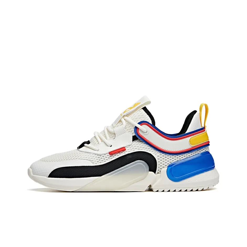 ANTA Rubik's Cube Casual Shoes Men's Low Top White Blue Black