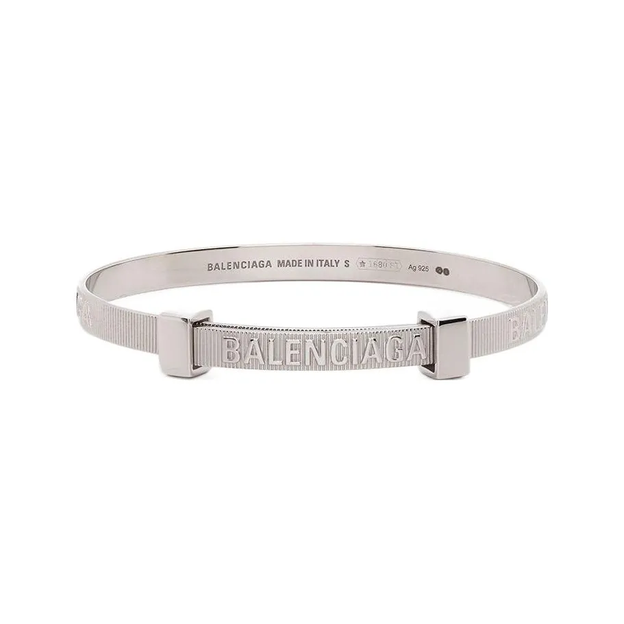 Balenciaga Logo Hoop Bracelet
