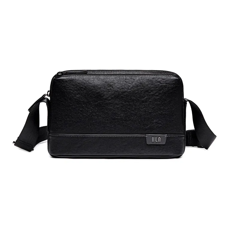 HLA Сумка через плечо из коровьей кожи сумка на плечо сумка для доставки стандартная мужская черная