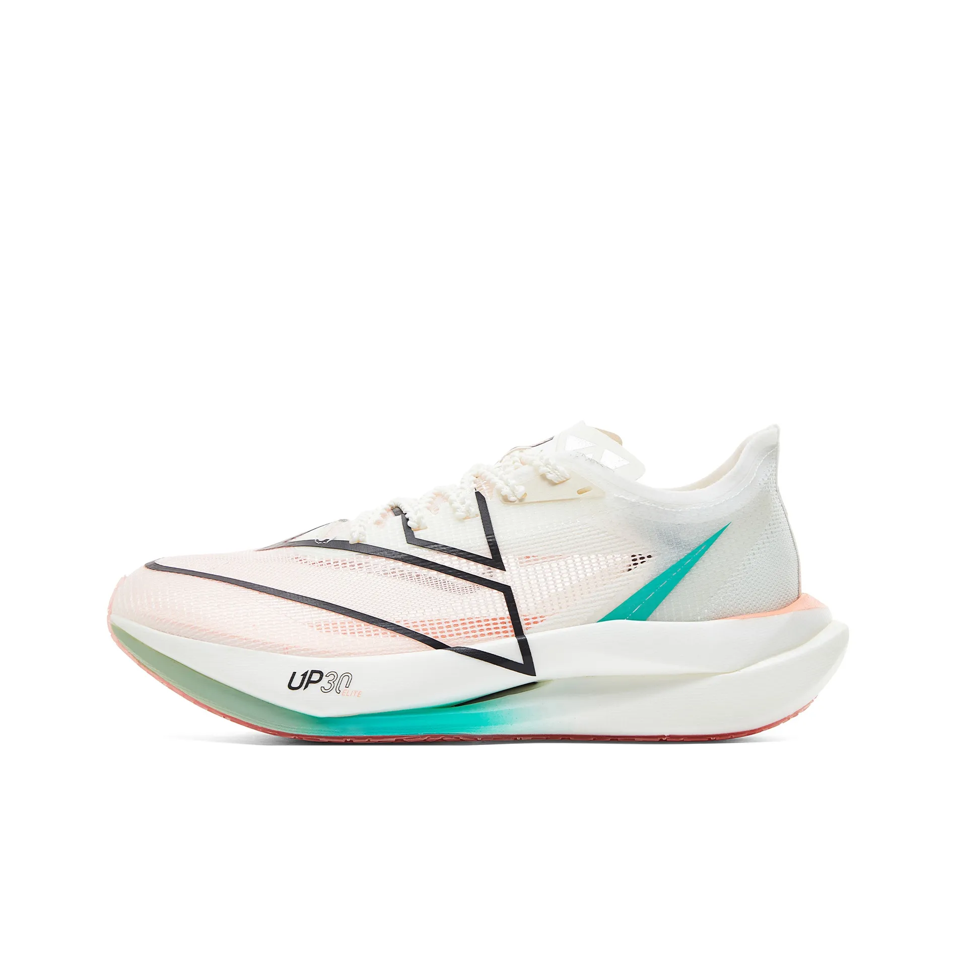 PEAK UP30 3.0 Elite Running Shoes Men's Low Top Light White Green