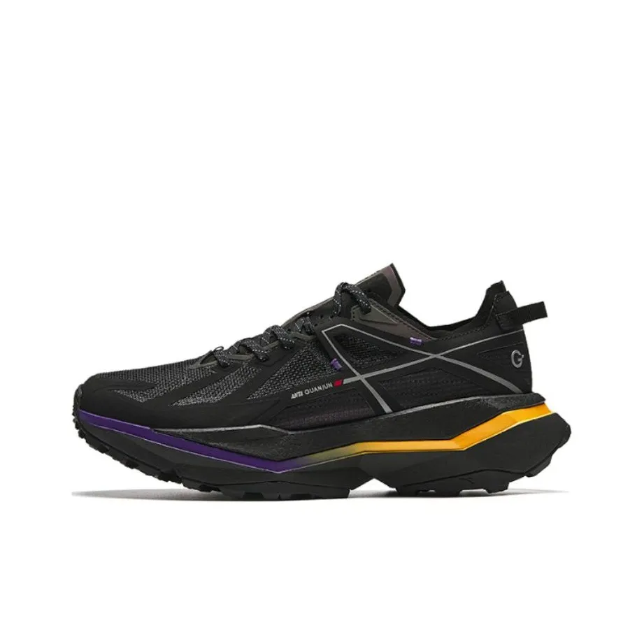 ANTA Falcon Hunting Амортизация Износостойкий Низкий Топ Уличная Обувь Мужская Черный Желтый