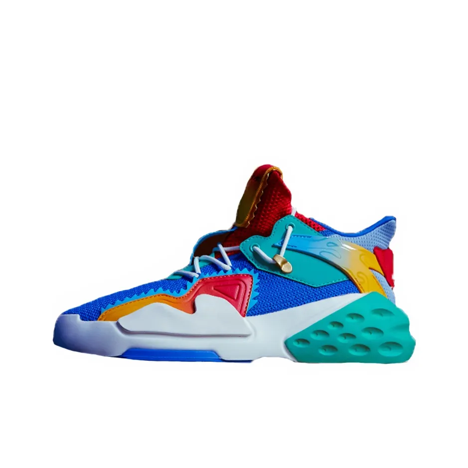 GUGONGWENCHUANG x Anta Non slip Lightweight High Top Casual Shoes Women's Blue Limited Edition
