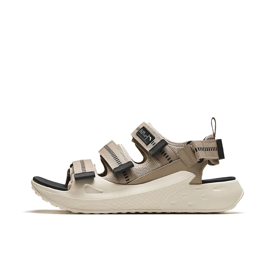 Anta Icing Beach Sandals Men's Wood Gray Black