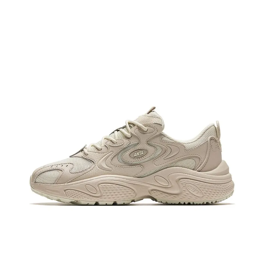 ANTA Звезды Высота Увеличивающие Низкий Топ Повседневный Женский Серый Белый