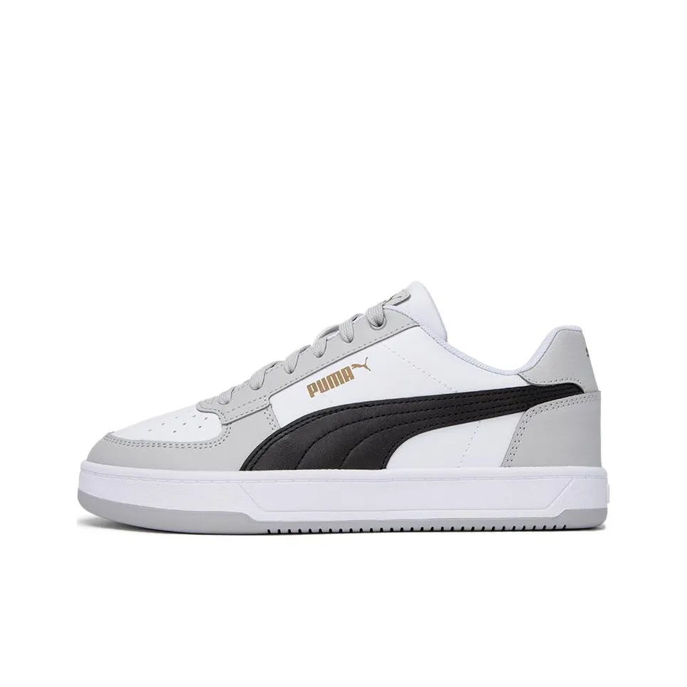 PUMA Caven 2,0 Устойчивые к истиранию низкие кроссовки для скейтбординга унисекс белые серые