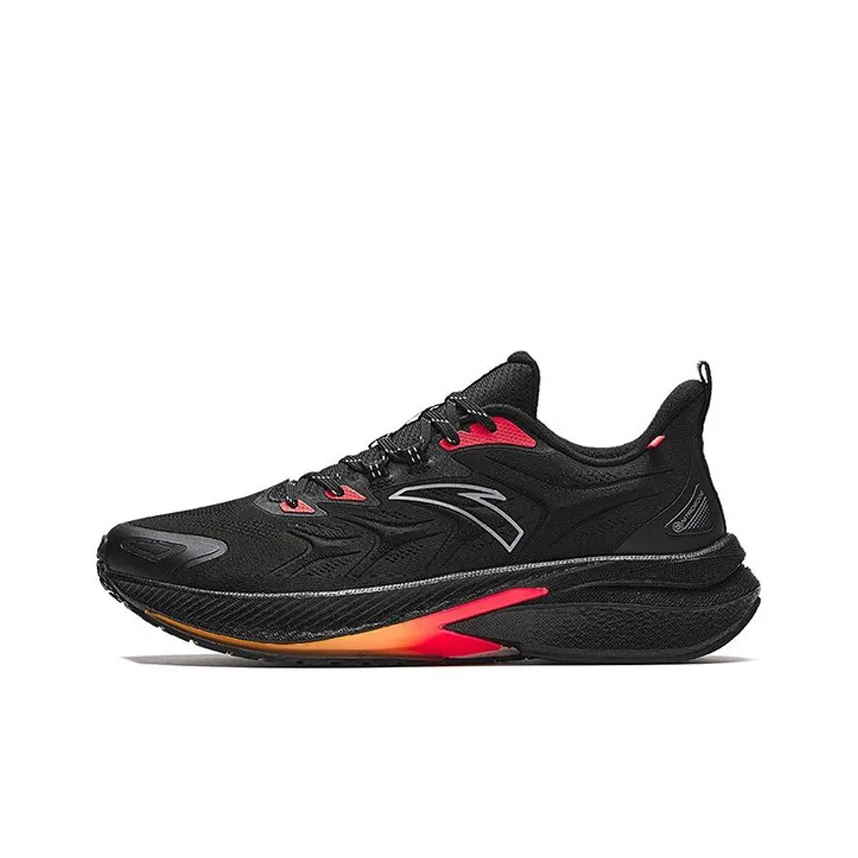 Anta Rocket 5.0 Anti Slip Wear Resistant Low Top Training Running Shoes Men's Black Red