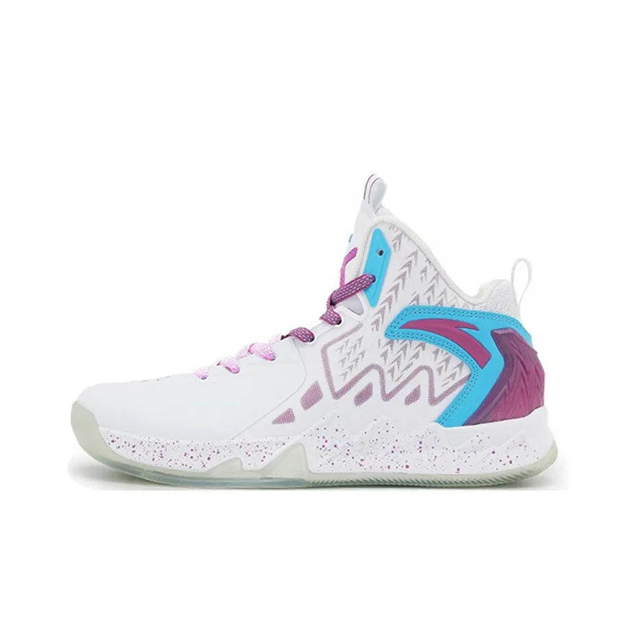 Anta KT2 KT Cushioning Anti-Slip And Wear-Resistant Low-Top Performance Basketball Shoes White Red Blue