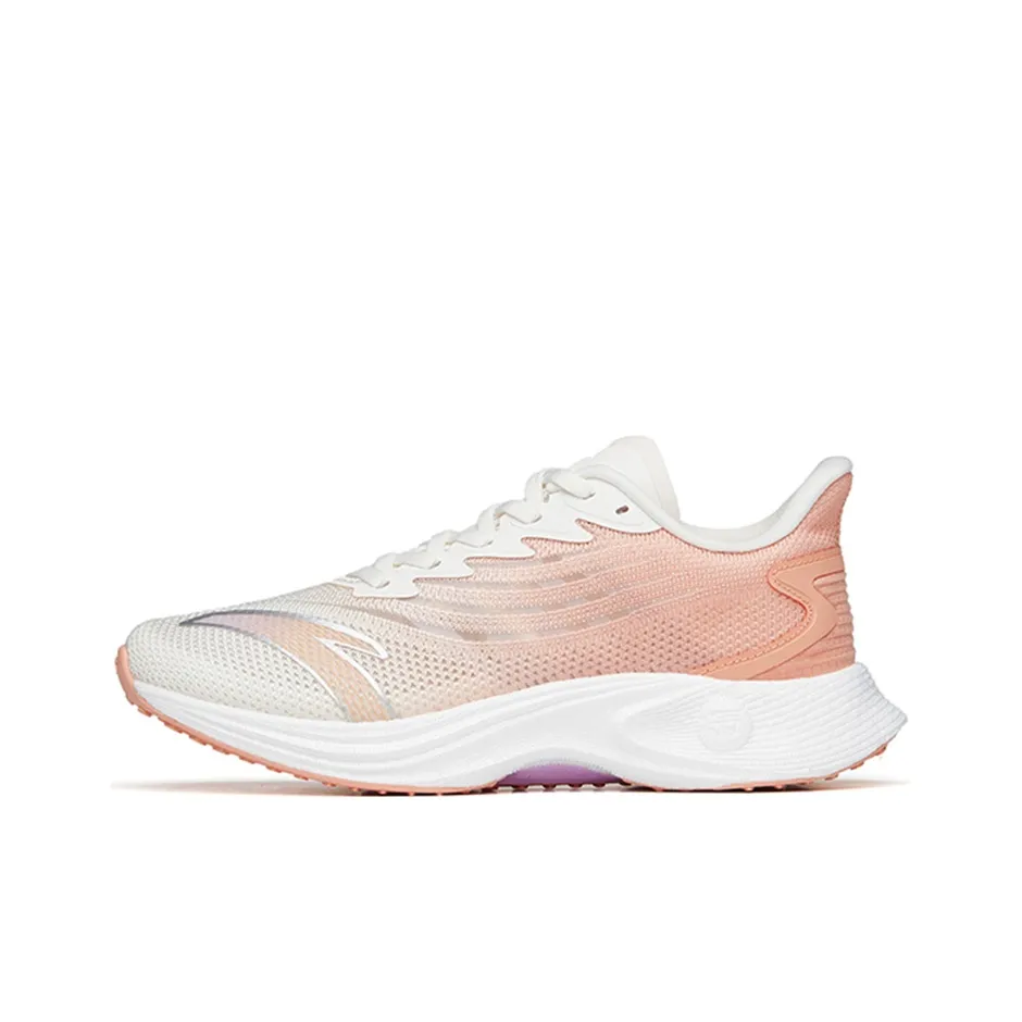 Anta MACH 2.0 Low-Top Running Shoes Women's White Pink