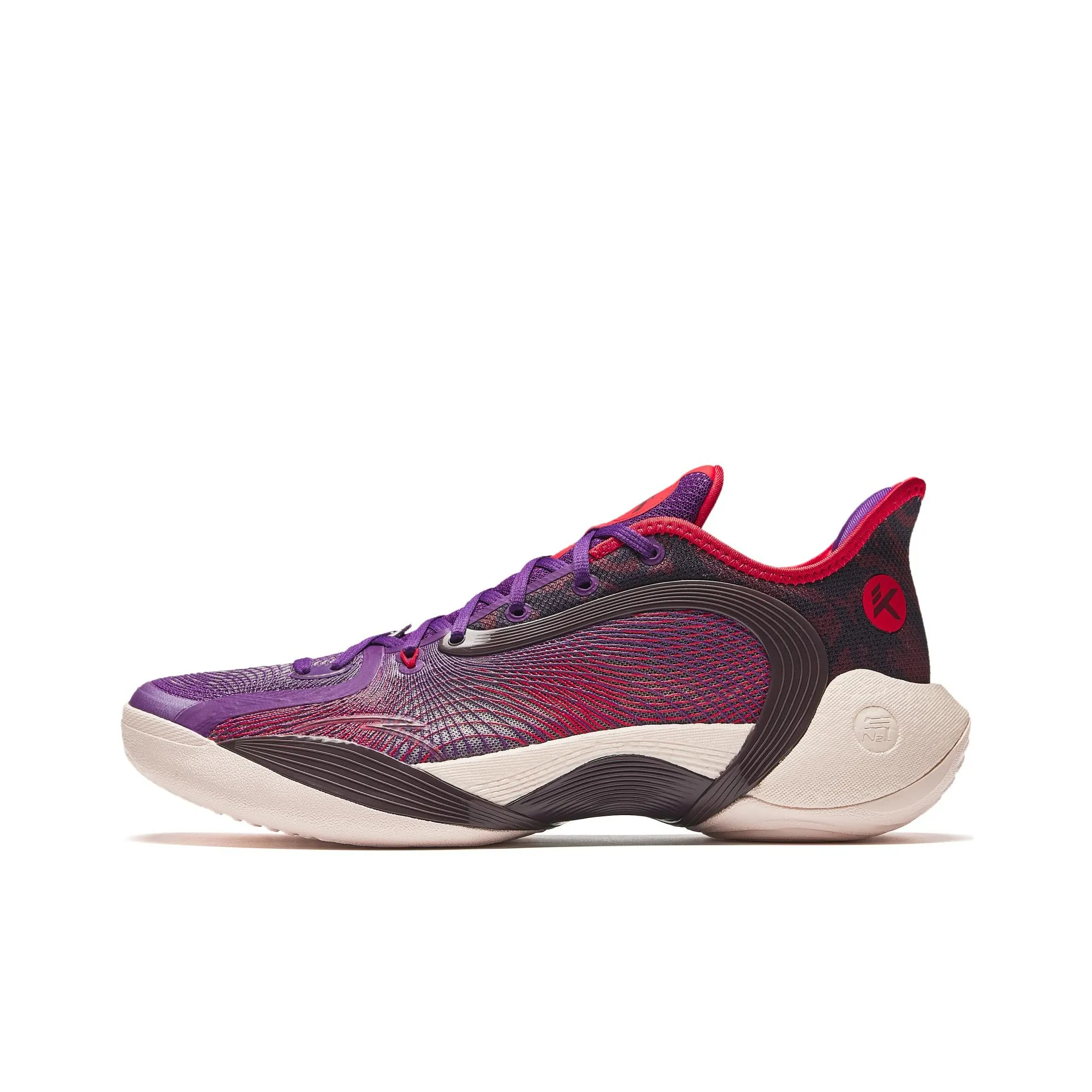 Anta 3 Point Rain 2 Shock Absorbers With Slip Resistant Features Low Top Basketball Shoes Men's Fuchsia