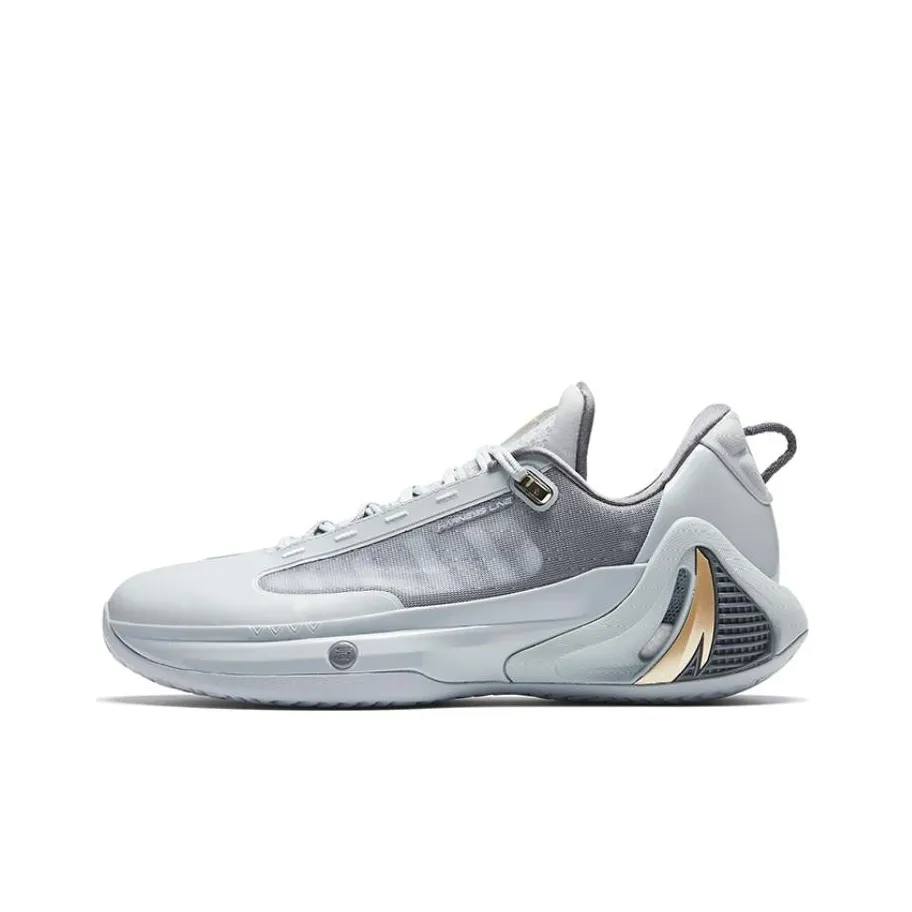 ANTA GH4 Basketball Shoes Men's Low Top Gray