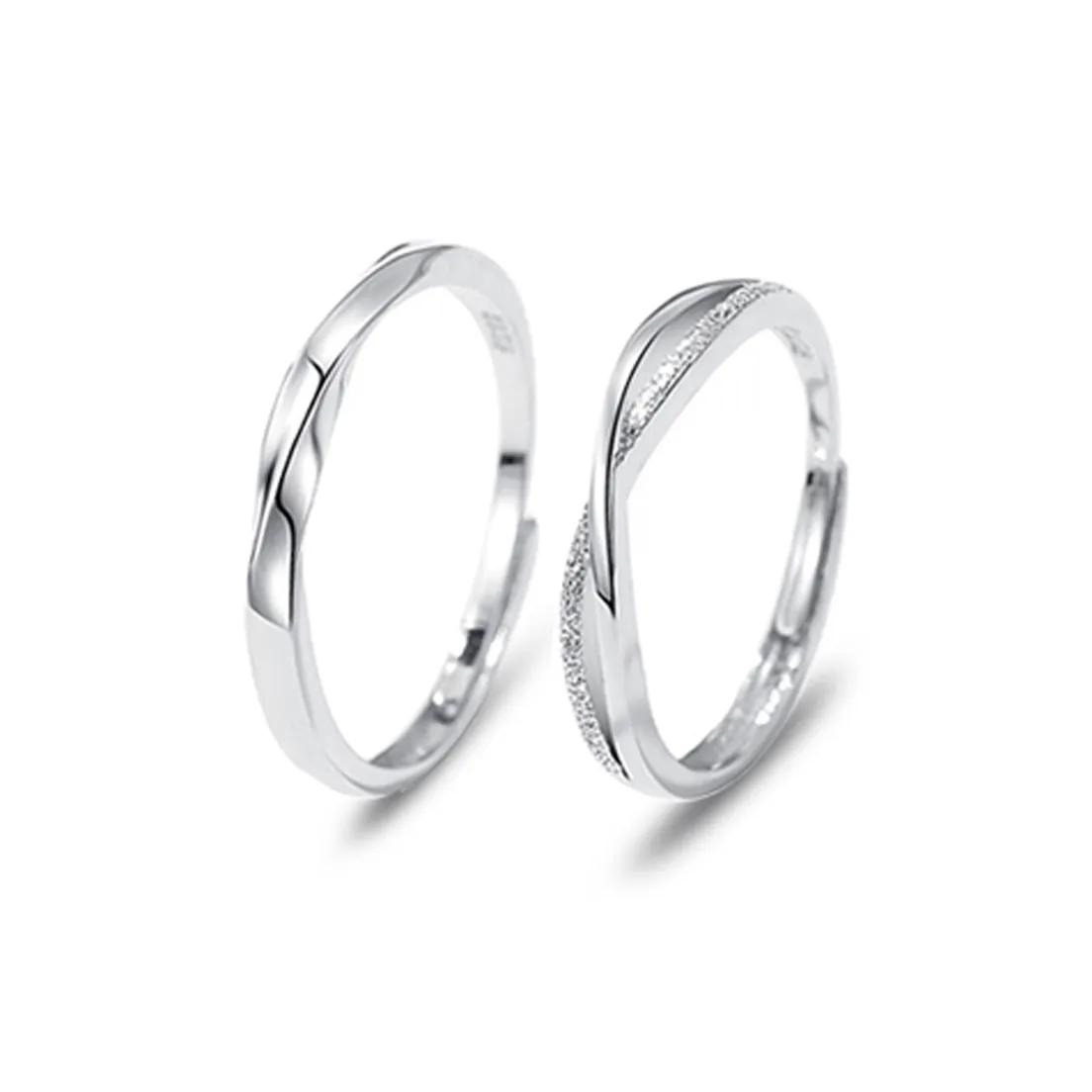 Asia Star Sterling Silver/S 925 Sterling Silver Rings Unisex