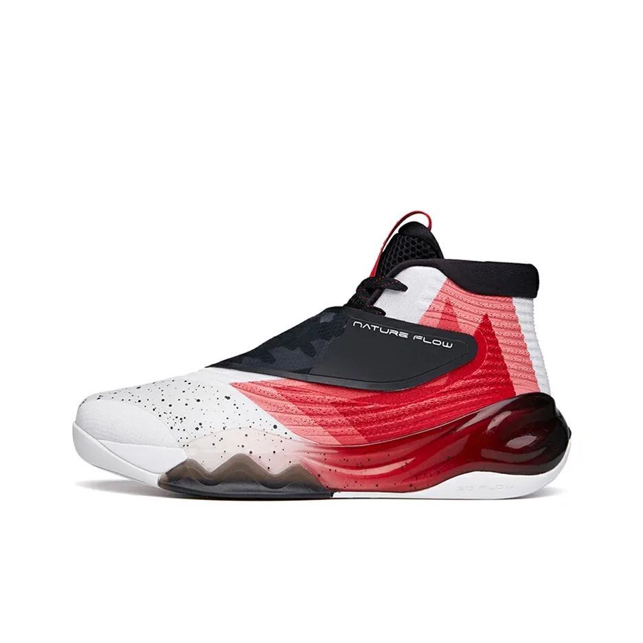 Anta KT6 Anti-Slip Wear-Resistant Mid-Top Performance Basketball Shoes Men's Red