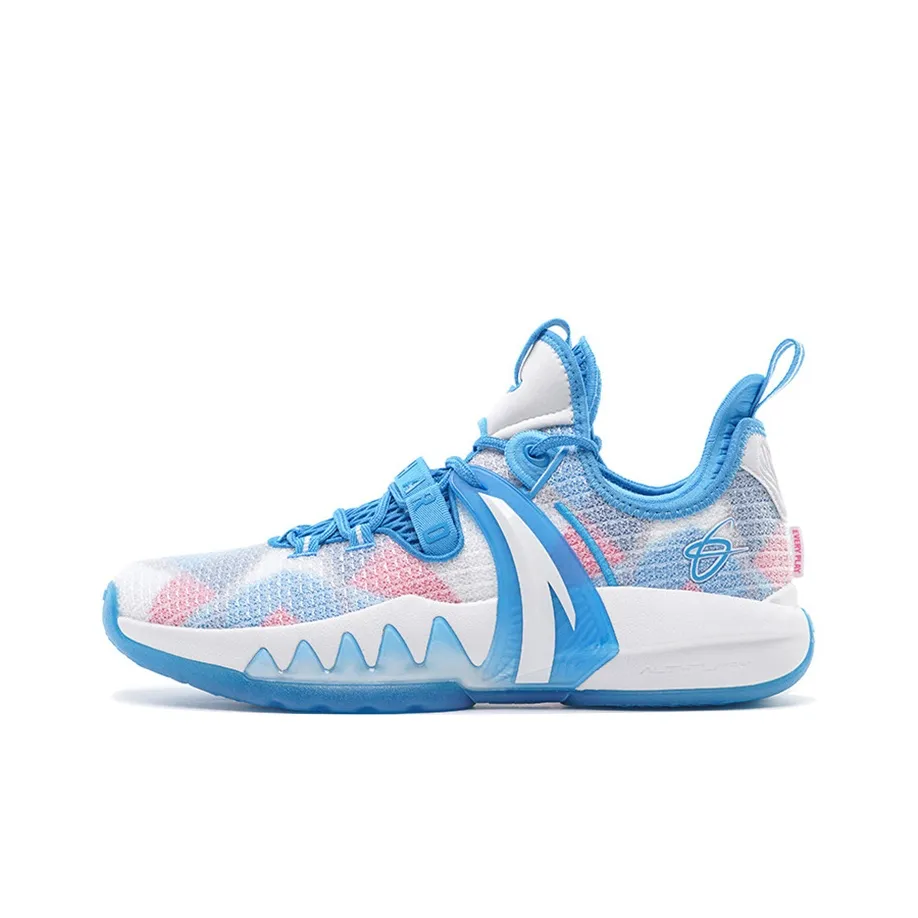 Anta GH2 'Go Hard' Cushioning Anti-Slip And Wear-Resistant Low-Top Basketball Shoes Men's White Blue