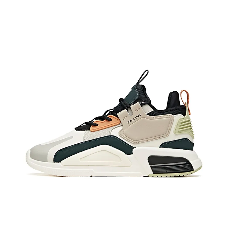 ANTA Rubik's Cube Casual Shoes Men Low Top White/Gray/Green