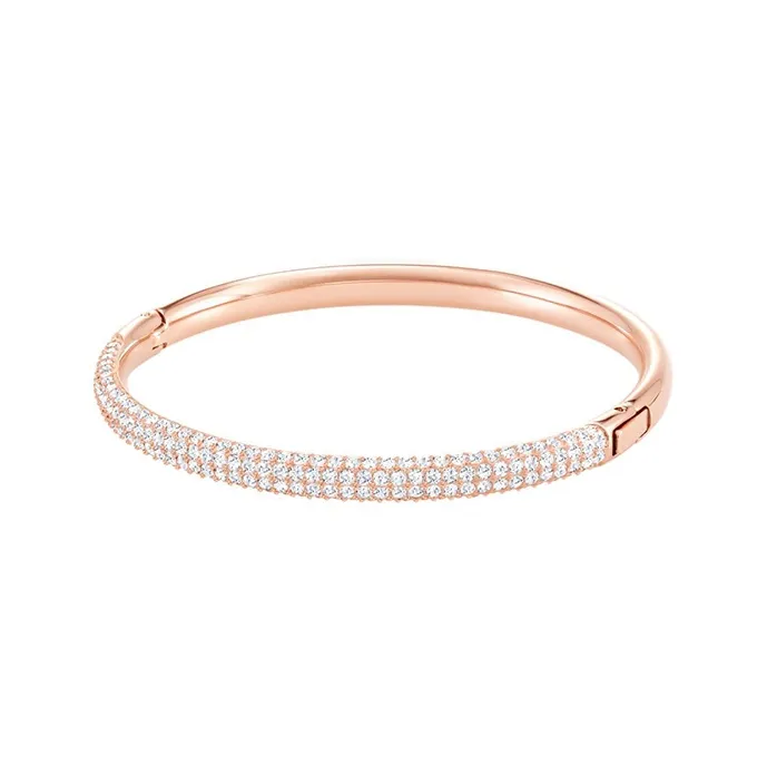 Swarovski Stone Bangles Women's Rose Gold
