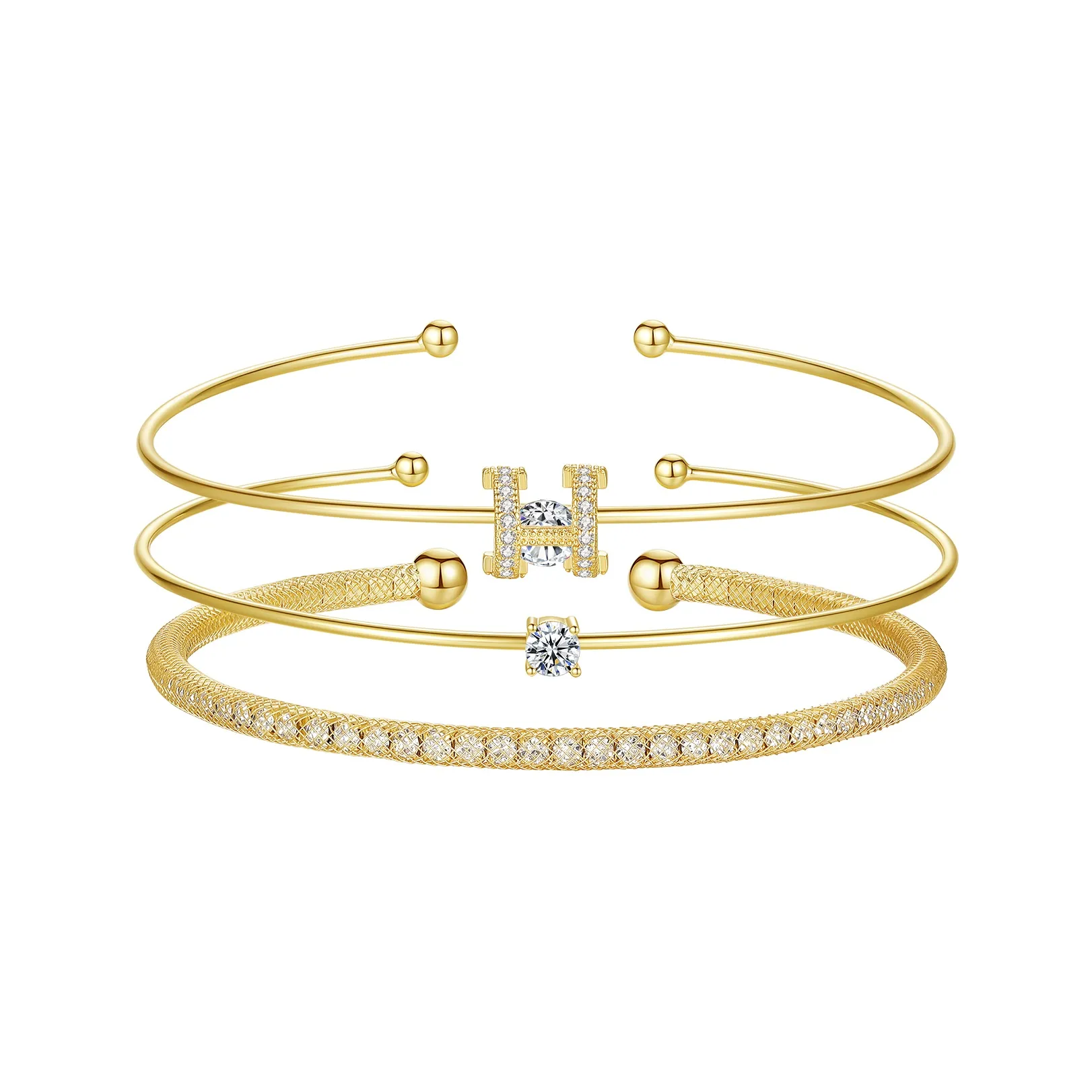 HOLLY RYAN Eternal Love Fashion Western Letter Foldable Bracelet New Year Gift Women's