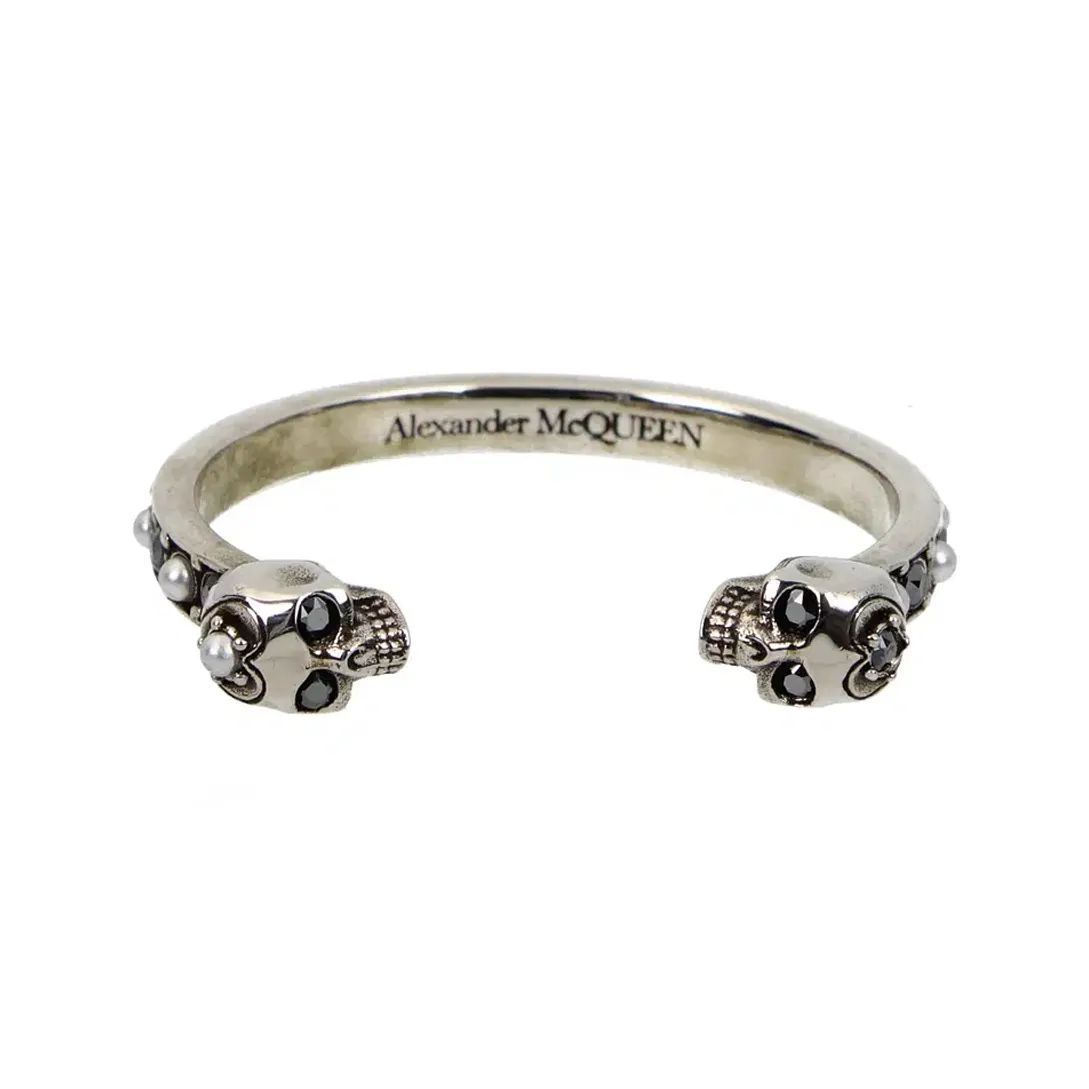 Alexander McQueen Skull Embellished Cuff Bracelet