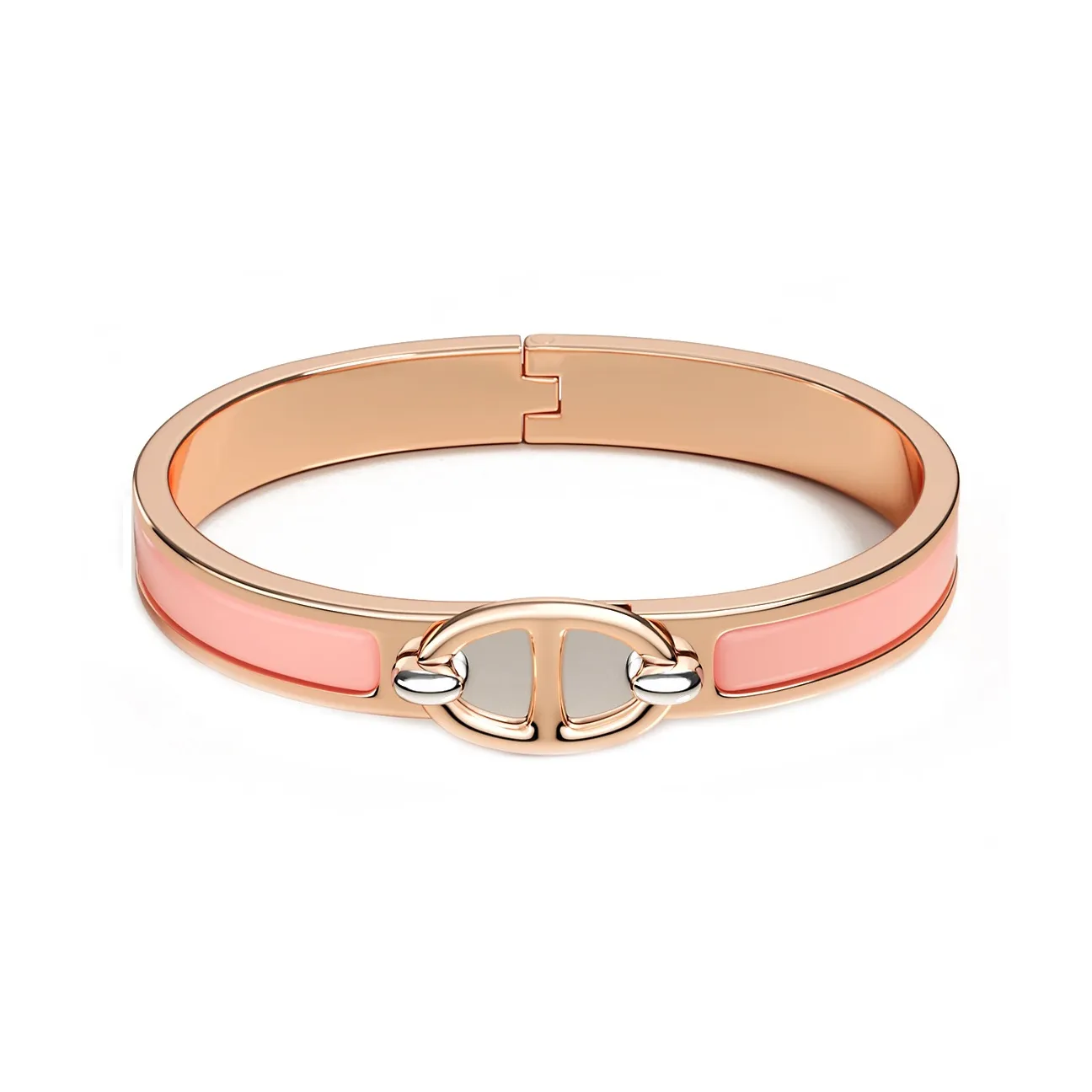HERMES Bangles Women's Rose Pink