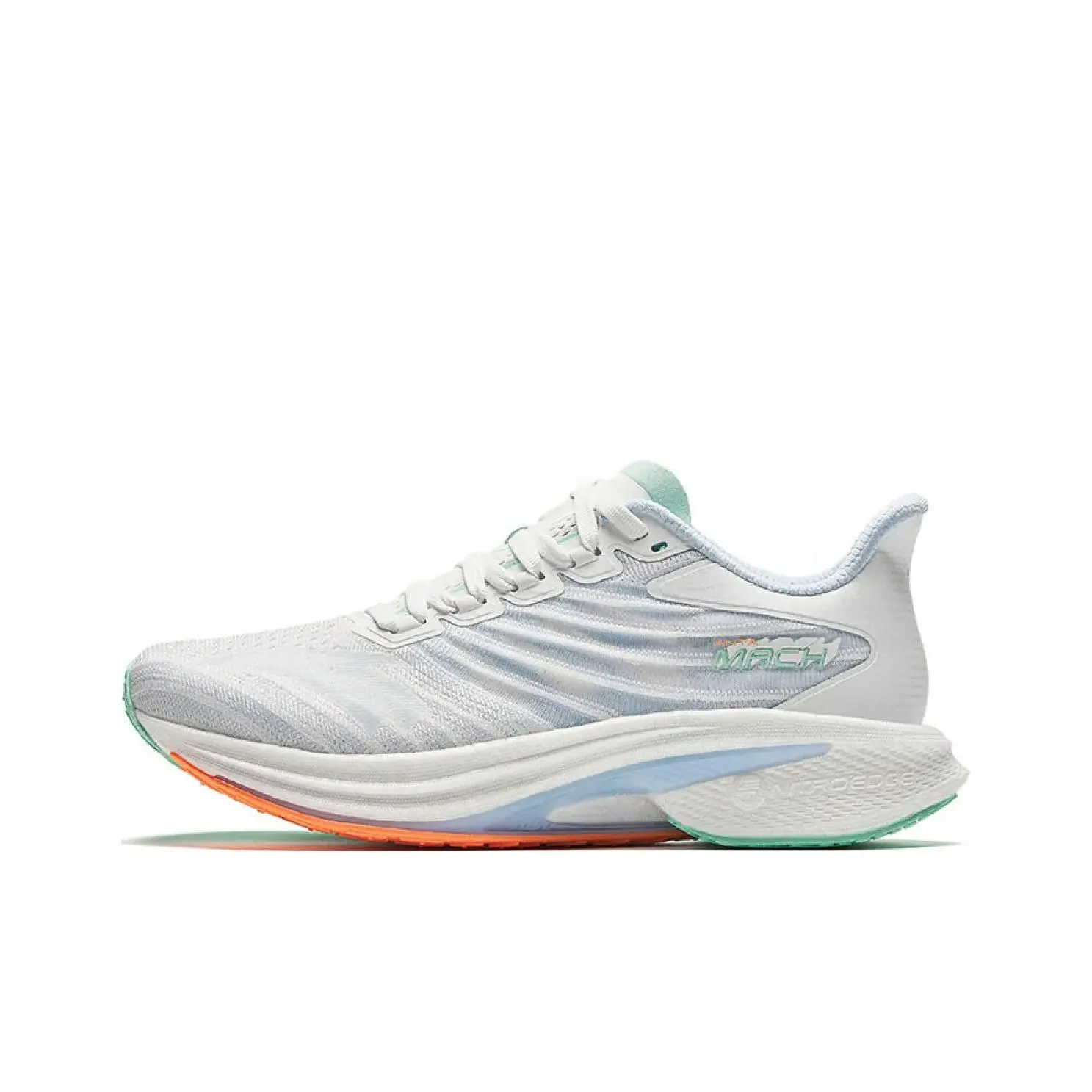 Anta MACH 4.0 Cushioning, Wear Resistant Low Top Running Shoes Women's White Blue