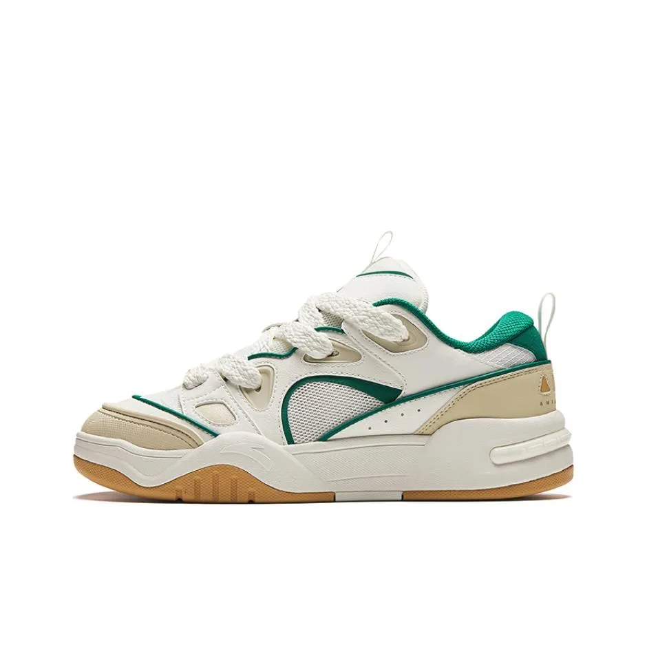 ANTA AOJIE S Амортизация Износостойкие Низкие Кроссовки для скейтбординга Мужские Белый Желтый Зеленый