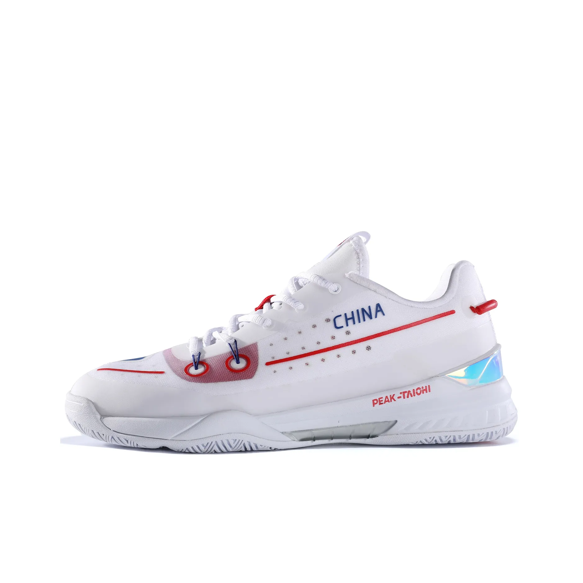 PEAK Taichi 4,0 Pro Амортизирующие подошва Устойчивые к истиранию Низкий топ Тренировочные кроссовки Мужские Белый Красный