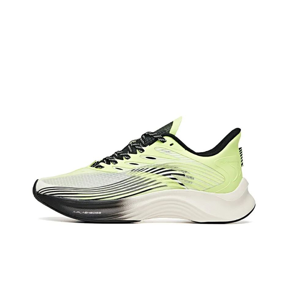 Anta Edge Cushioned Slip-Resistant Abrasion-Resistant Breathable Low-Top Running Shoes Men's Yellow Black