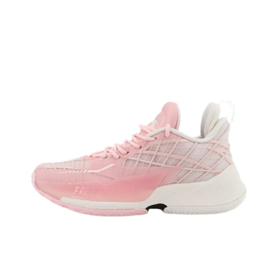 Anta Light Horseman 3 Cushioning Anti-Slip And Wear-Resistant Low-Top Performance Basketball Shoes Women's Pink White