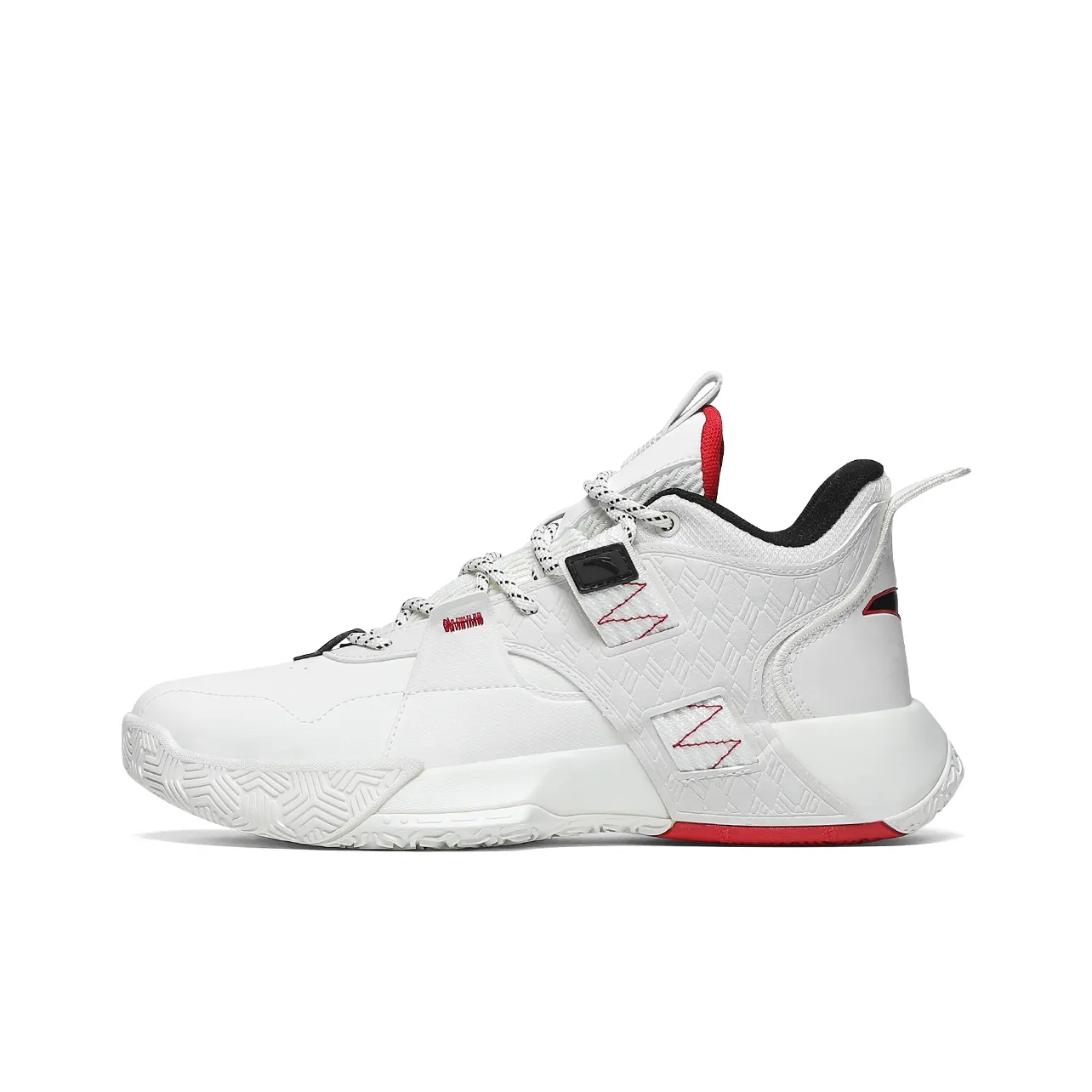 Anta Speedy 2 Cushioning Anti-Slip And Wear-Resistant Low-Top Performance Basketball Shoes Men's White Red Black