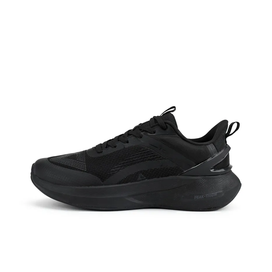 PEAK State Extremely Large Triangle 1.0 Running Shoes Men Low Top All Black