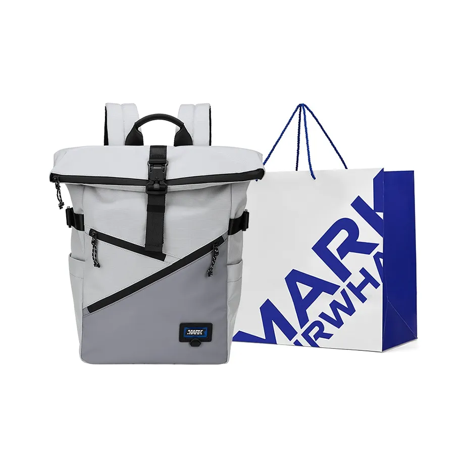 FAIRWHALE Ткань Рюкзак Ноутбук Сумка Путешественный Рюкзак Большой Мужской Ледниковый Серый Черный