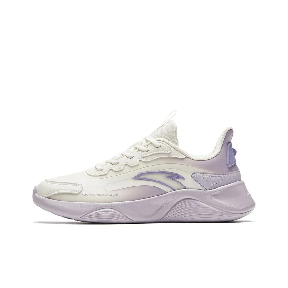 Anta Lingyun Anti Slip Wear Resistant Low Top Running Shoes Women's Purple