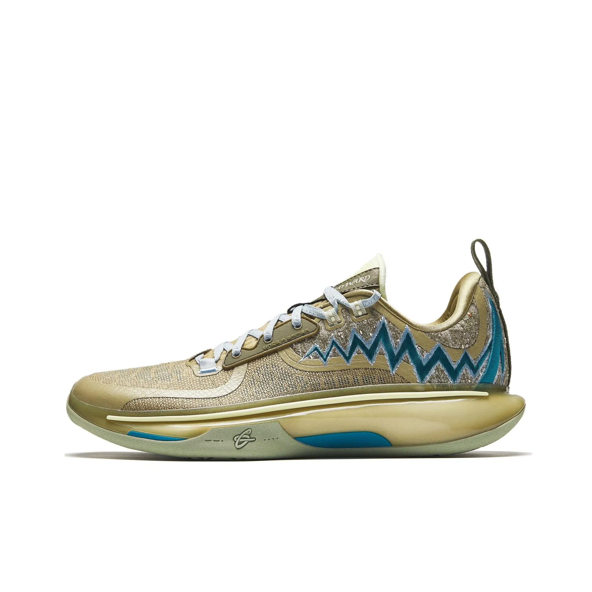 ANTA GH5 Амортизаторы Rebound Низкий Топ Баскетбольные Кроссовки Мужские Синий Зеленый