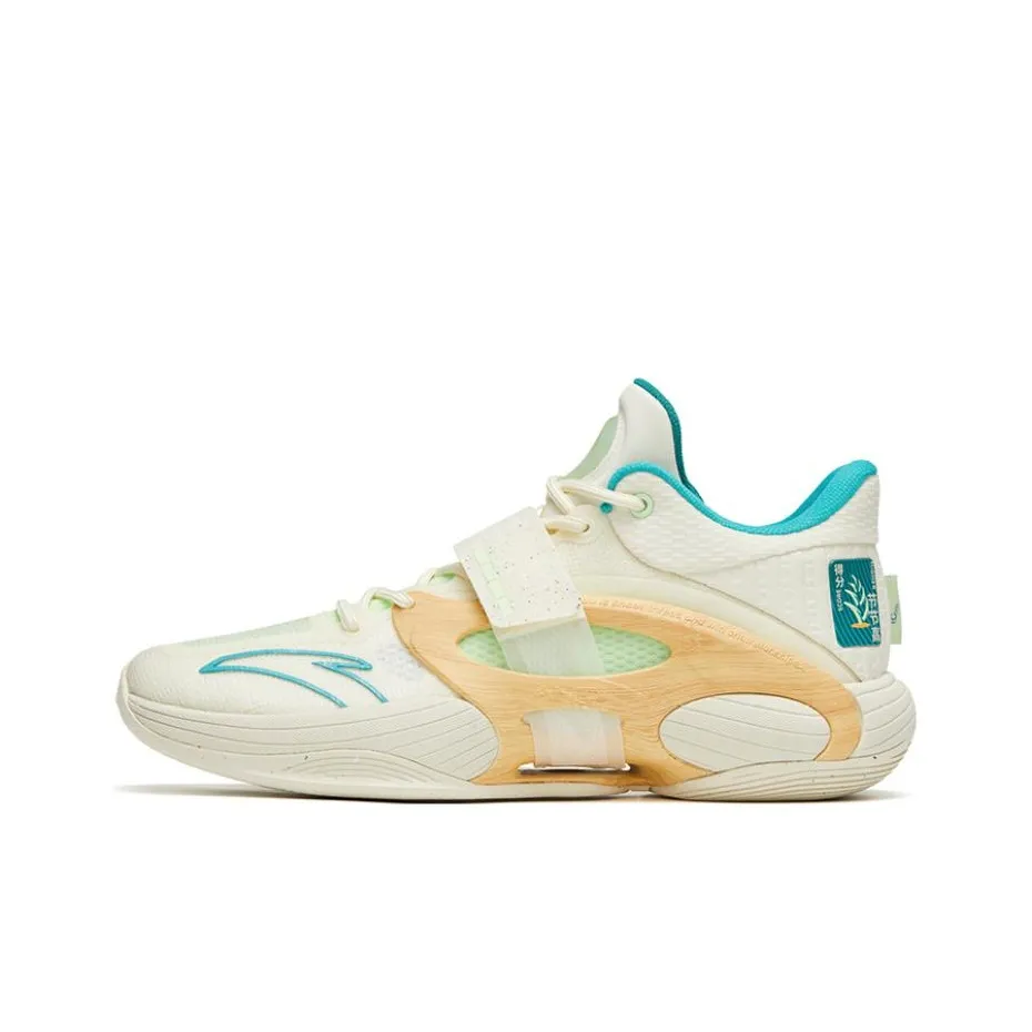 Anta KT-SPLASH-V Arbor Day Cushioning Anti-Slip And Wear-Resistant Low-Top Basketball Shoes Ecru