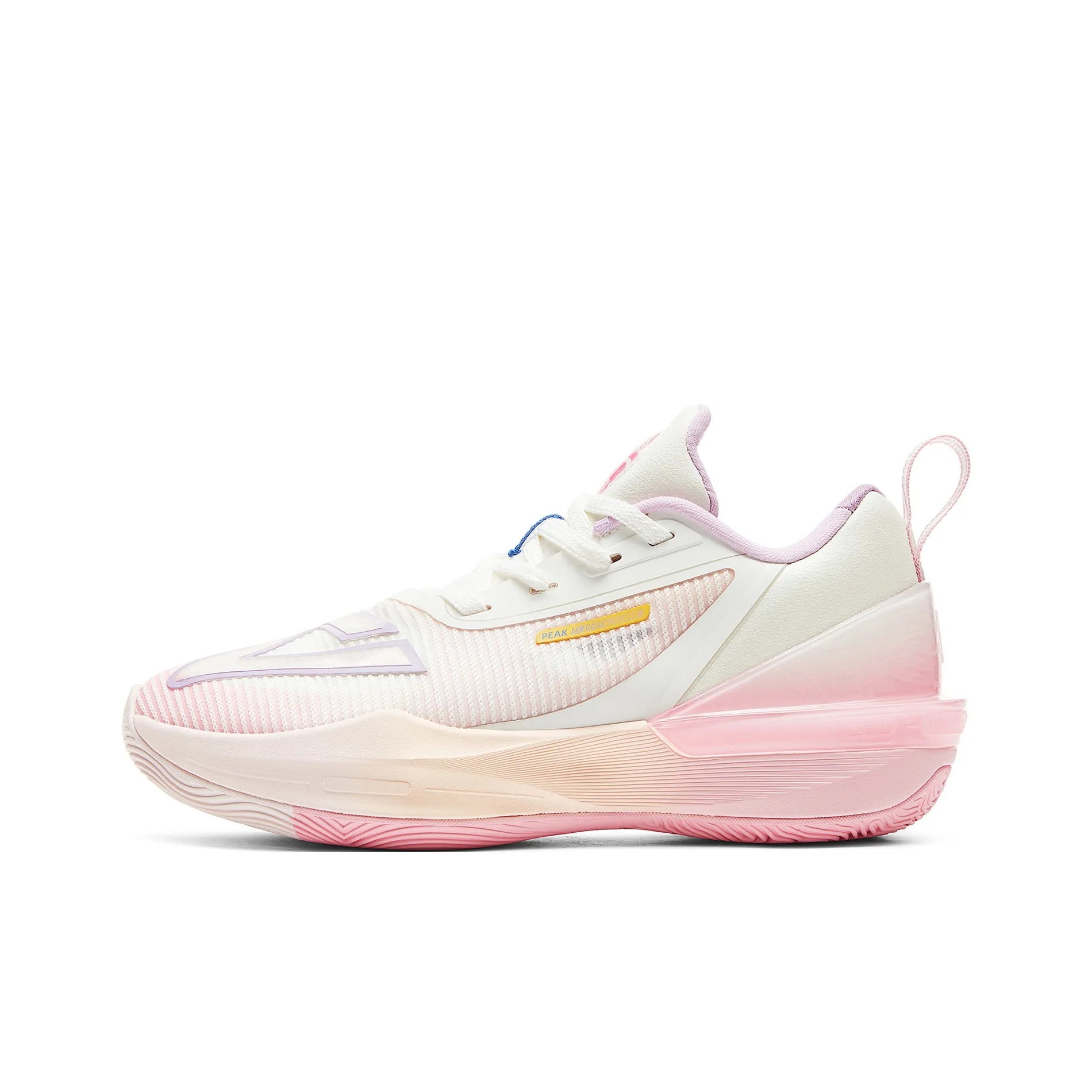 PEAK State Maximums Trigonometric 3.0 Basketball Shoes Women's Low Top Beige White Pink Purple