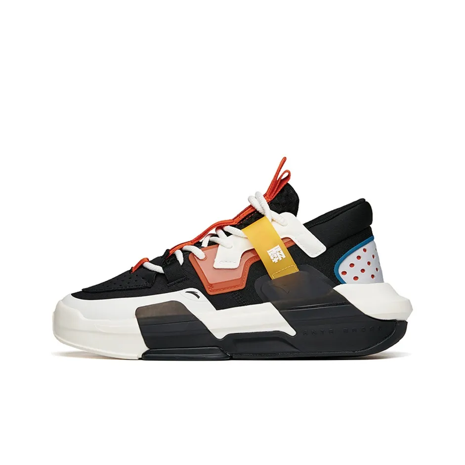 ANTA Bastard 3,0 противоскользящие устойчивые к истиранию низкий топ кроссовки для скейтбординга черный белый оранжевый