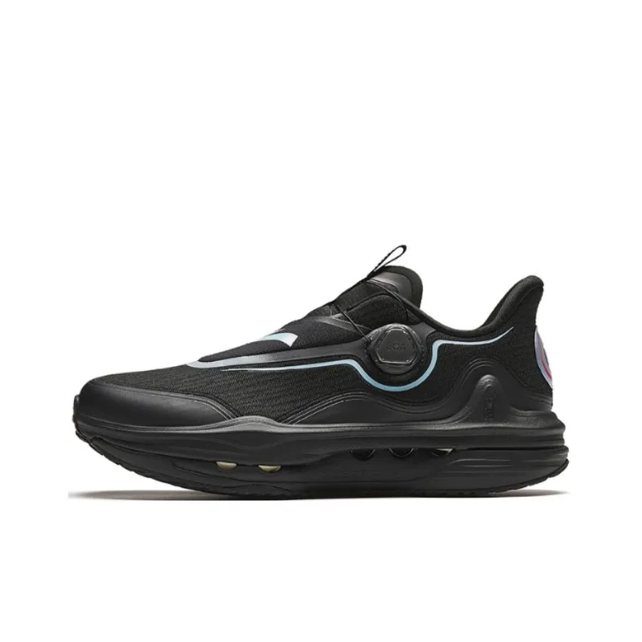 Anta Champion All-Weather Series Anti-Slip Wear-Resistant Low-Top Running Shoes Men's Black