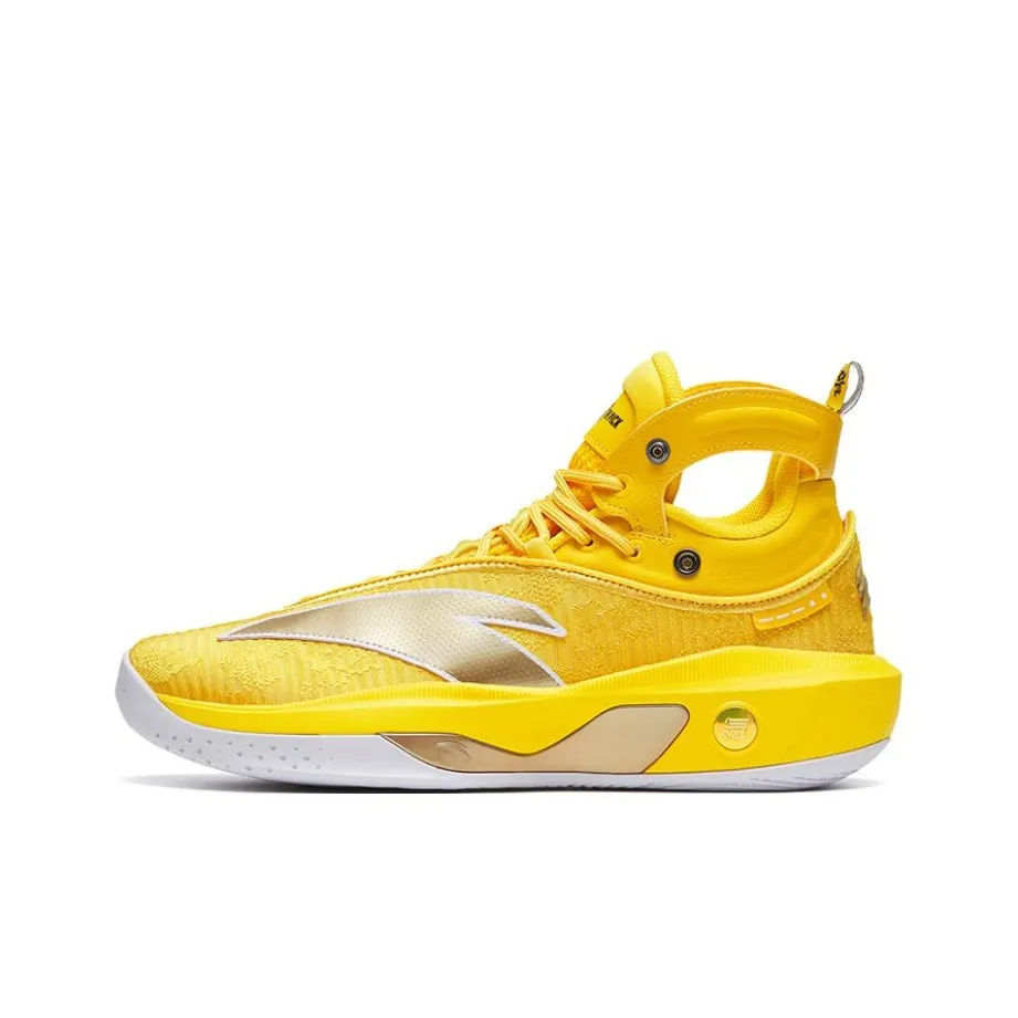 Anta KT8 Амортизация Противоскользящие Устойчивые к истиранию Высокий топ Баскетбольные кроссовки с технологией азота