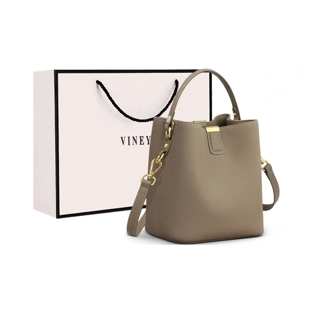 VINEY Сумка из коровьей кожи сумка через плечо сумка на плечо маленькая женская слоновая серый