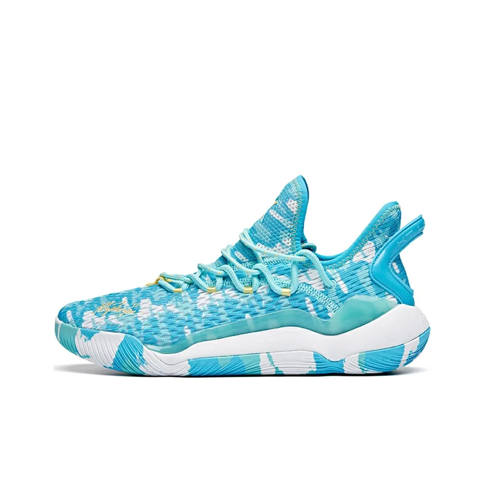 Anta Light Cavalry 5 these Anti Slip And Wear Resistant Low Top Basketball Shoes Blue