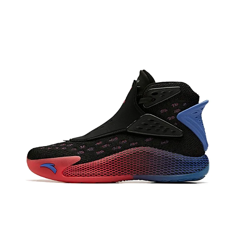 Anta KT5 Abrasion Resistant Breathable High Top Basketball Shoes Men's Red Blue Black