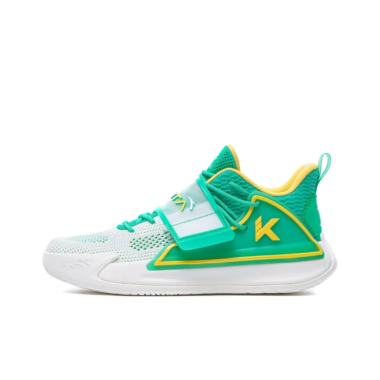 Anta Water Flower 2 KT Cushioning Anti-Slip And Wear-Resistant Low-Top Basketball Shoes White Green