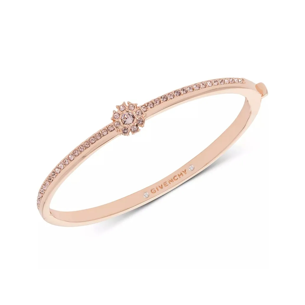 Givenchy Austrian Faux Crystal Diamond, New Version Bangles Women's Rose Gold