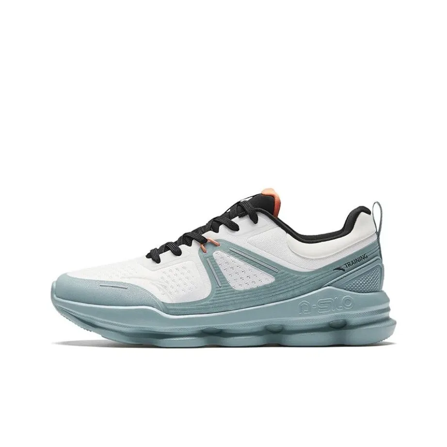 Anta Divine Pro Anti-Slip Wear-Resistant Low-Top Running Shoes Men's Papyrus White Fish Eye Green Black