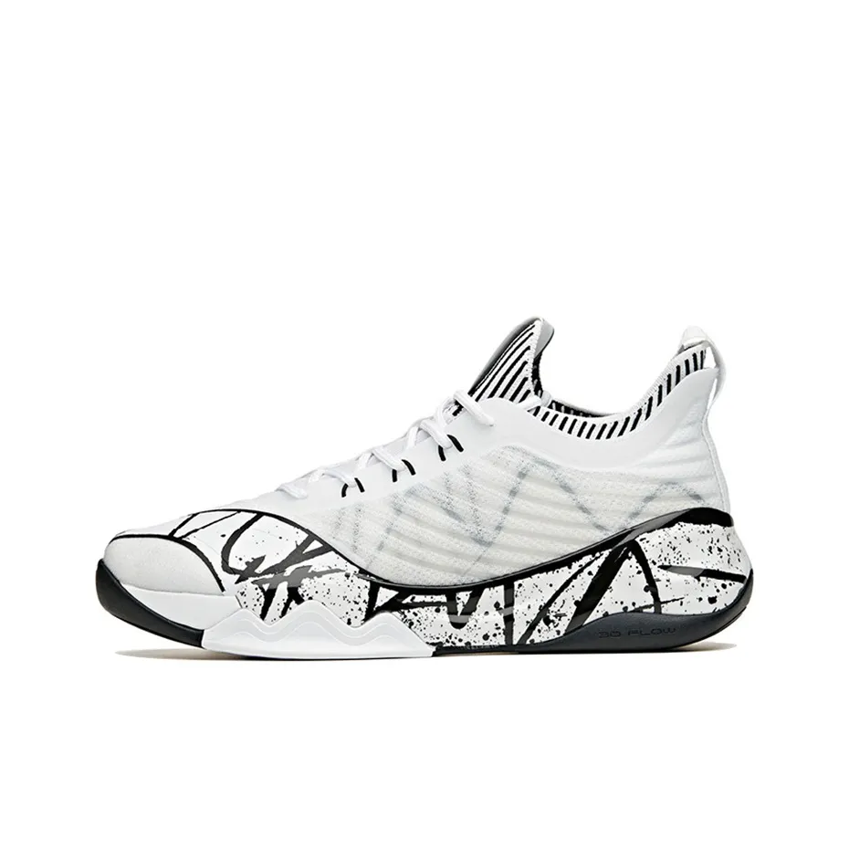 ANTA KT6 KT Амортизаторы Slip-resistant устойчивые к истиранию дышащие низкий топ баскетбольные кроссовки Мужские Белый Черный