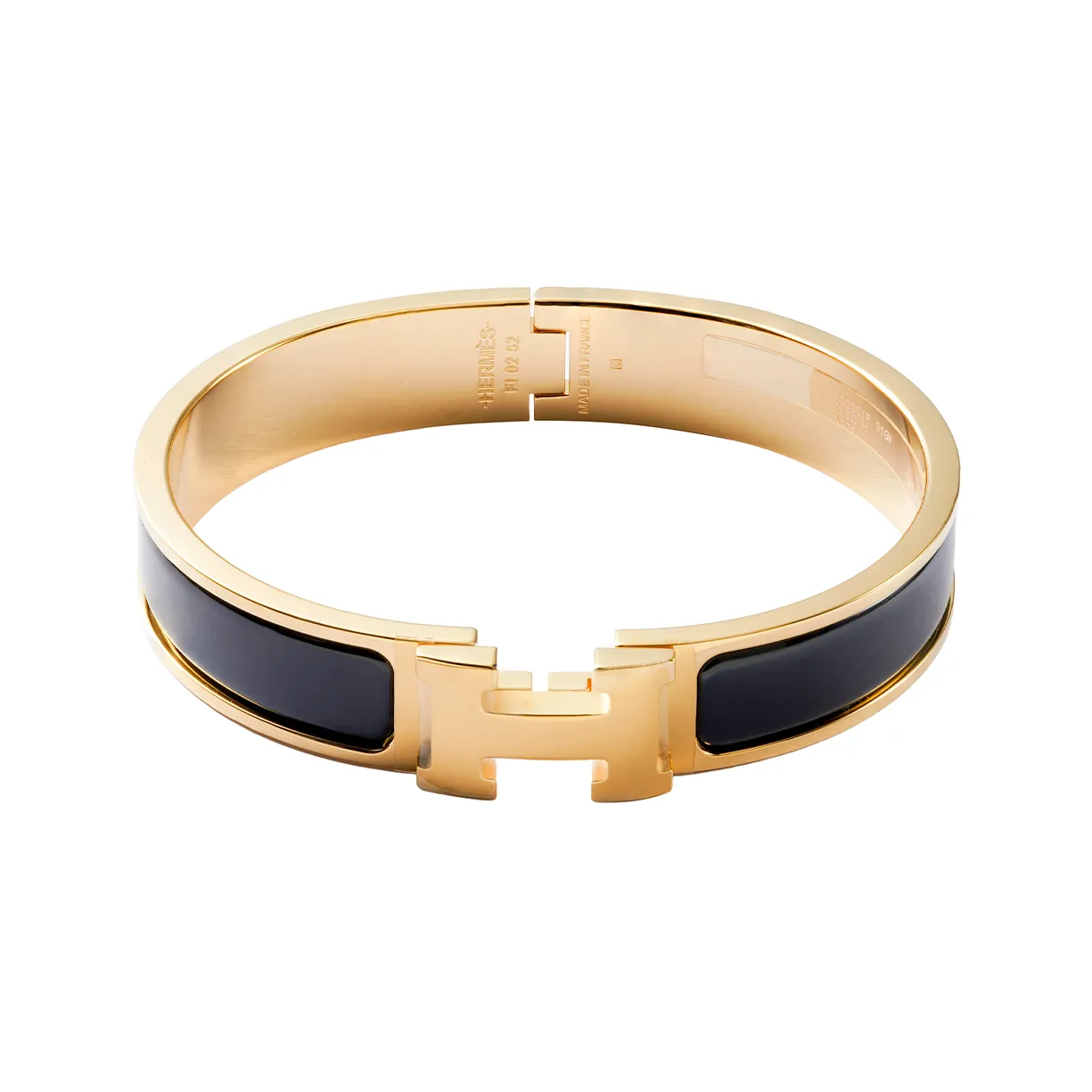 HERMES Clic Clac H Bracelet Gold tone Pm