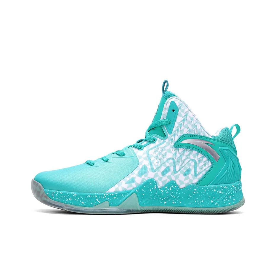 Anta KT2 KT All Star Color Scheme High Top Performance Basketball Shoes Men's Teal White