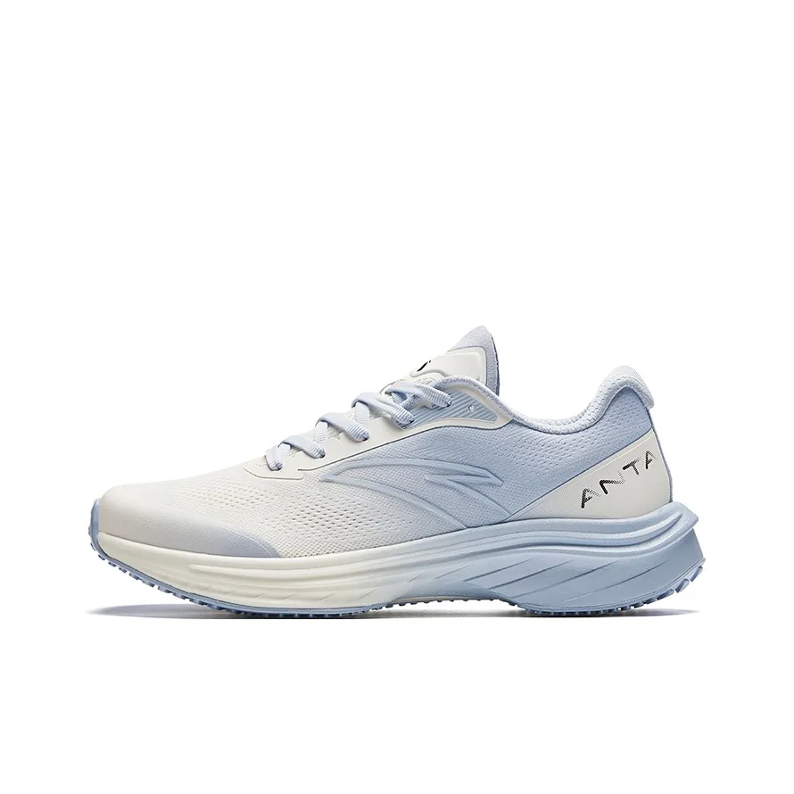 Anta Road Run Cushioning, Abrasion Resistant, And Resilient Properties Low Top Running Shoes Women's Blue White