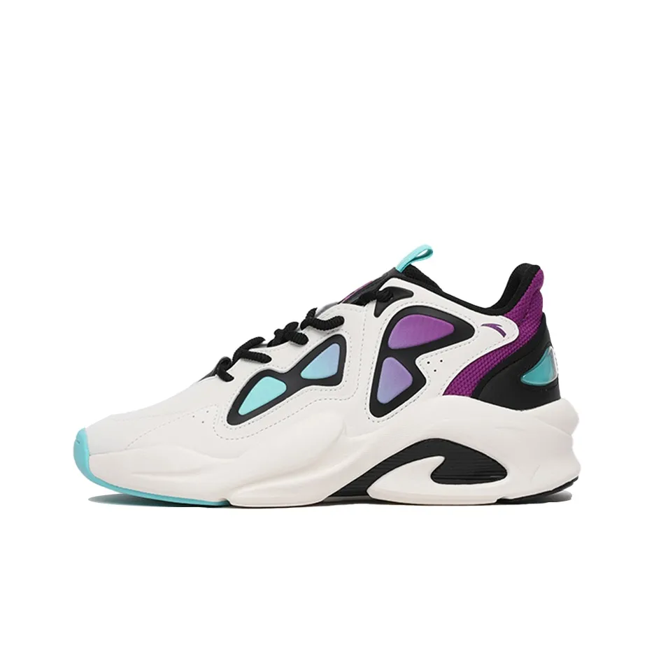 ANTA Bastard WEI Feng Slip-resistant MID Топ Скейтборд Кроссовки Мужские Синий Белый Фиолетовый