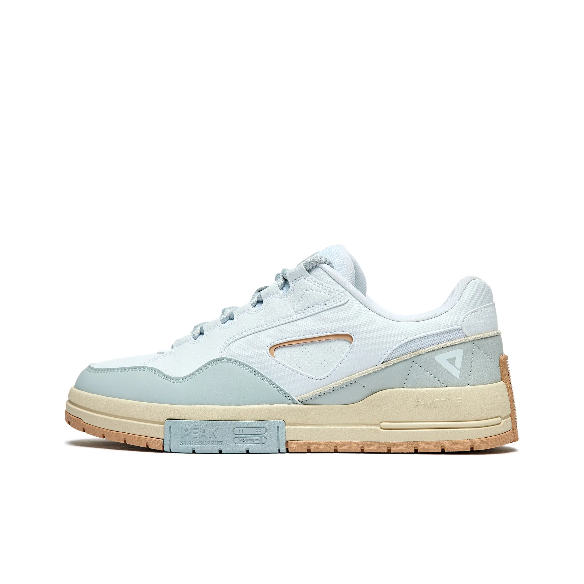 PEAK Sugar-free Bread Shoes Breathable Low-Top Skateboard Shoes Men's Soy Milk Gray