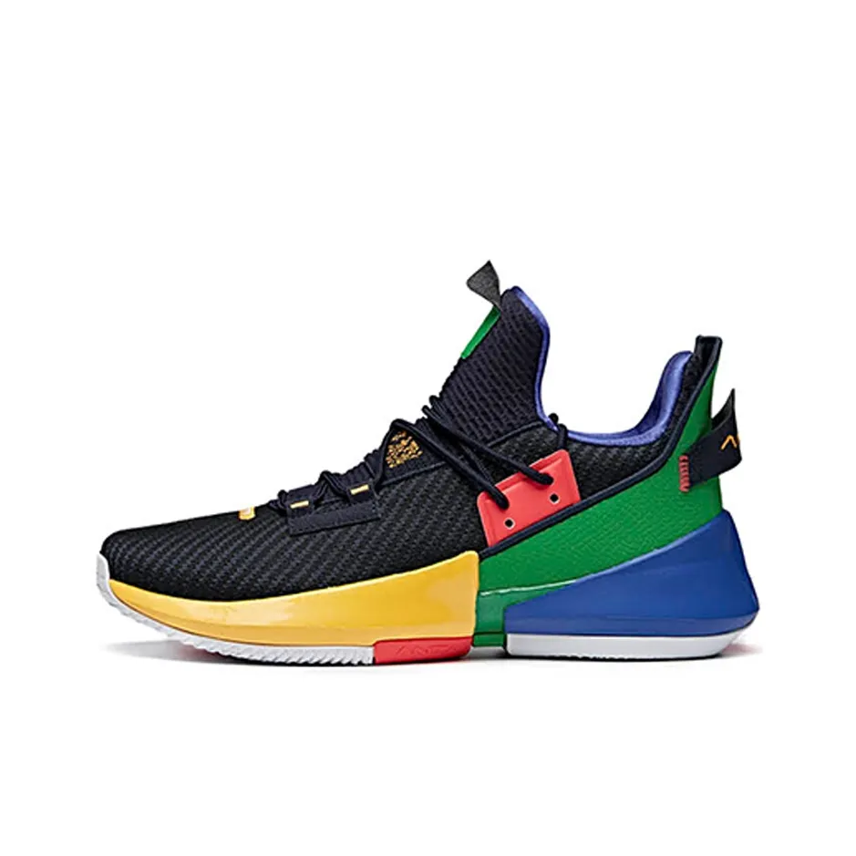 Anta Airspace 2 Shock Absorbers With Slip Resistant And Abrasion Resistant Properties Low Top Basketball Shoes Men's